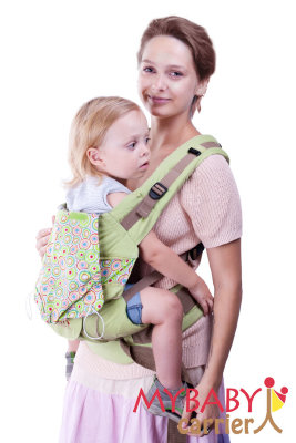 Эрго-рюкзак My Baby Classic, салатовый, диско Слинг Май Бэби Керриер рекомендуется начать использовать с рождения и по достижении 20 килограммового веса. Даже один рюкзак уверенно прослужит вам, даст возможность ношения ребенка лицом к маме, сбоку, сзади или полулежа.