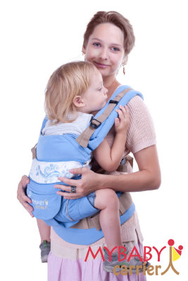 Эрго-рюкзак My Baby Stile, голубой, бабочки Слинг Май Бэби Керриер рекомендуется начать использовать с рождения и по достижении 20 килограммового веса. Даже один рюкзак уверенно прослужит вам, даст возможность ношения ребенка лицом к маме, сбоку, сзади или полулежа.