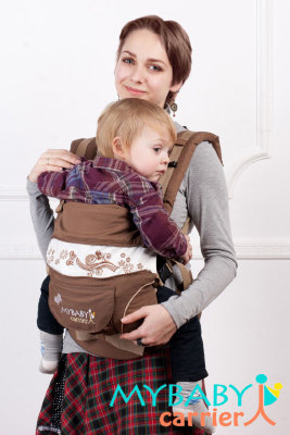 Эрго-рюкзак My Baby Stile, шоколадный, бабочка Слинг Май Бэби Керриер рекомендуется начать использовать с рождения и по достижении 20 килограммового веса. Даже один рюкзак уверенно прослужит вам, даст возможность ношения ребенка лицом к маме, сбоку, сзади или полулежа.