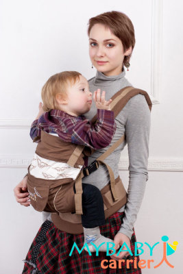Эрго-рюкзак My Baby Stile, шоколадный, птицы Слинг Май Бэби Керриер рекомендуется начать использовать с рождения и по достижении 20 килограммового веса. Даже один рюкзак уверенно прослужит вам, даст возможность ношения ребенка лицом к маме, сбоку, сзади или полулежа.